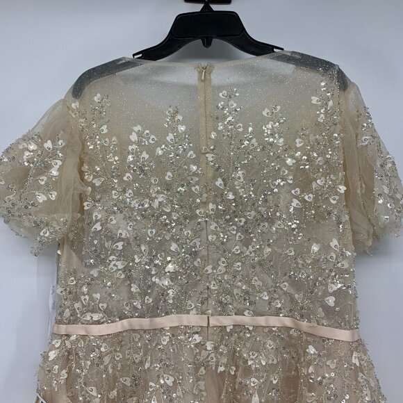 Mac Duggal Dress 20362 Embellished Flutter Sleeve Bow Waist NWT - Picture 13 of 16